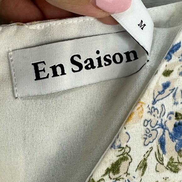 Anthropologie En Saison Floral Midi Slip Sundress Dress – Size Medium - Picture 7 of 8